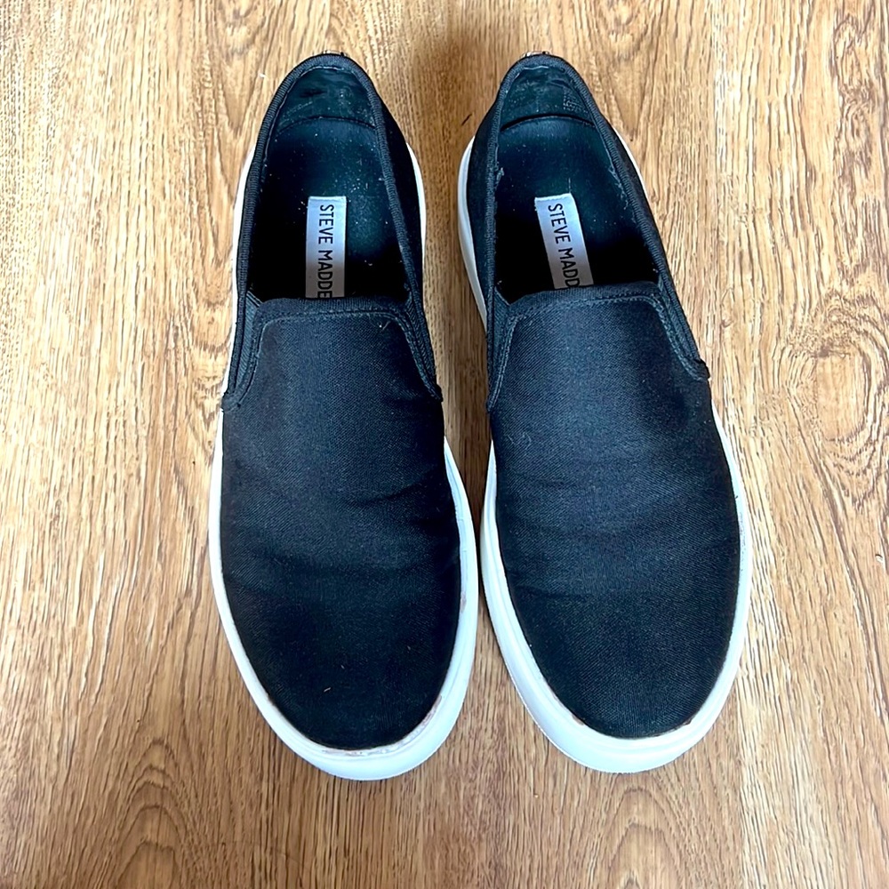Steve Madden slip on. Worn MAYBE once.